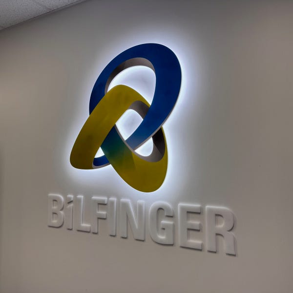 Bilfinger LED Lobby Sign