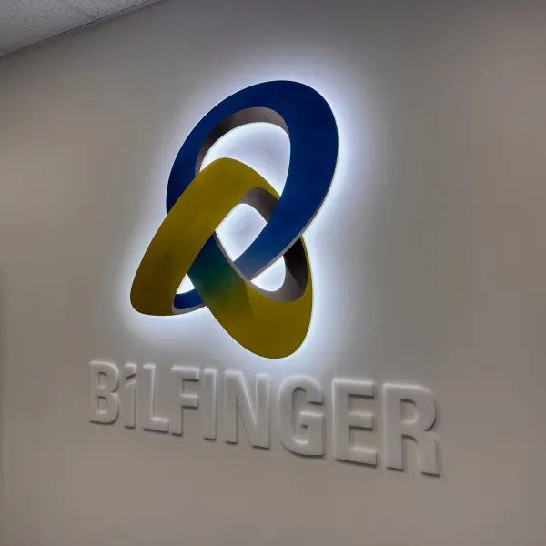 Bilfinger LED Lobby Sign