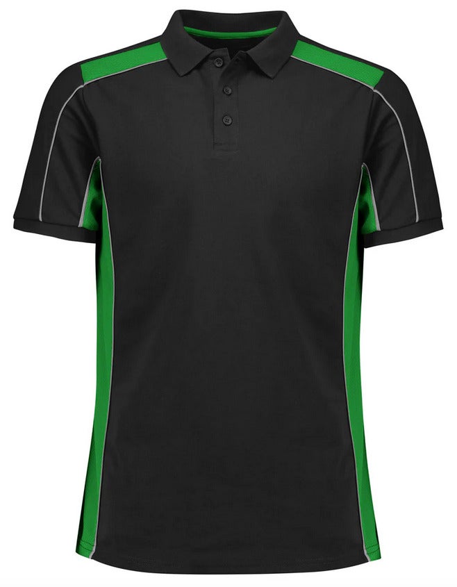 Unisex Grid Short Sleeve Polo