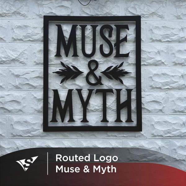 Dimensional Logo For Muse And Myth