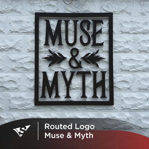 Dimensional Logo For Muse And Myth