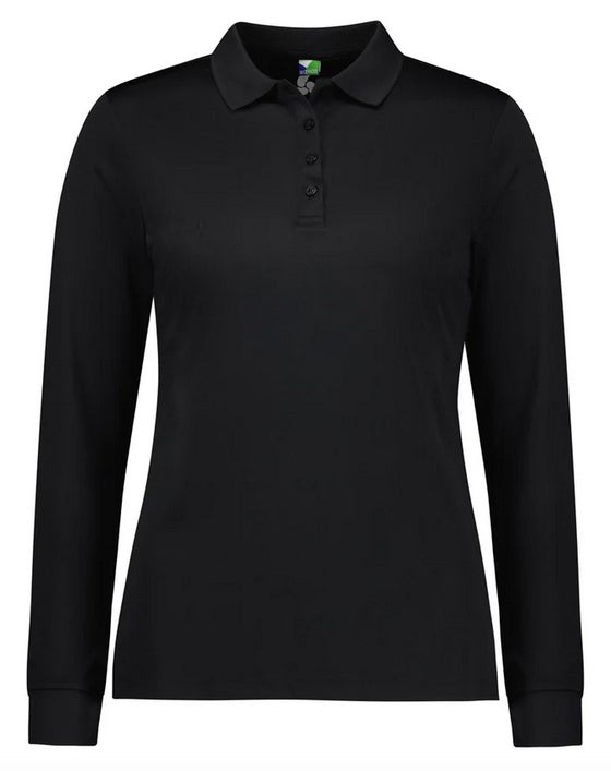 Womens Action Long Sleeve Polo