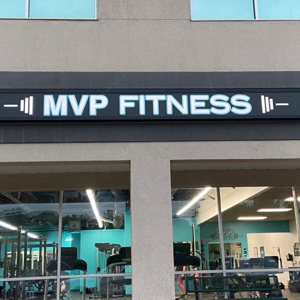 MVP Fitness Sign
