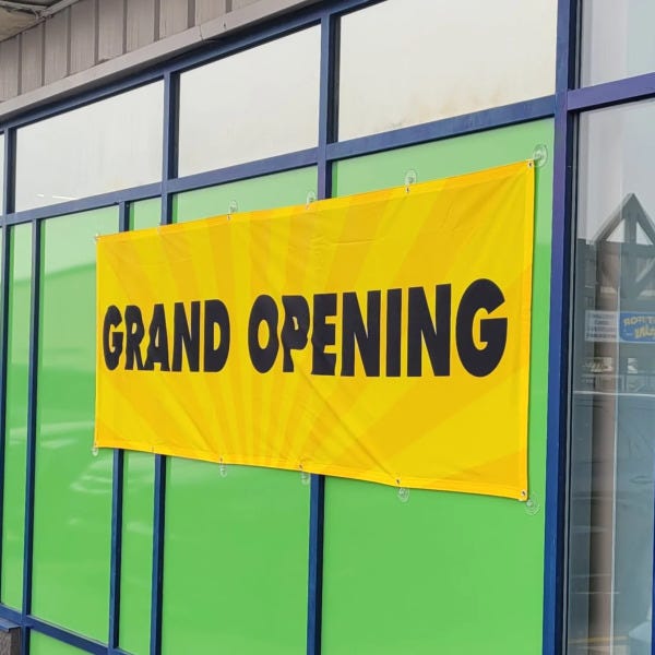 Install/Removal of Grand Opening Banner for ASAP Event Advertising in Edmonton, AB