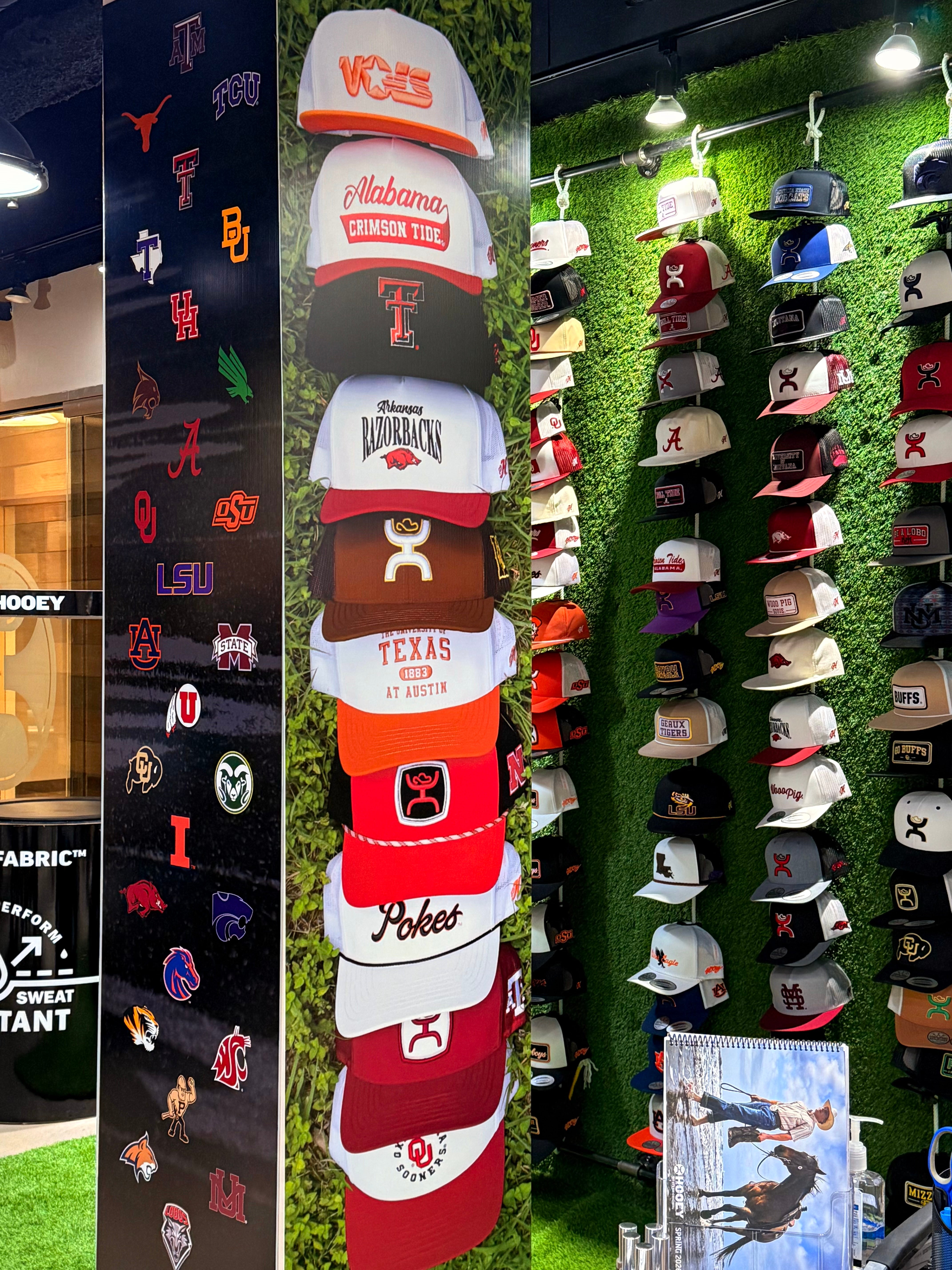 Perforated Windows and Foam Store Displays for Hooey done by Signarama North Fort Worth/Keller
