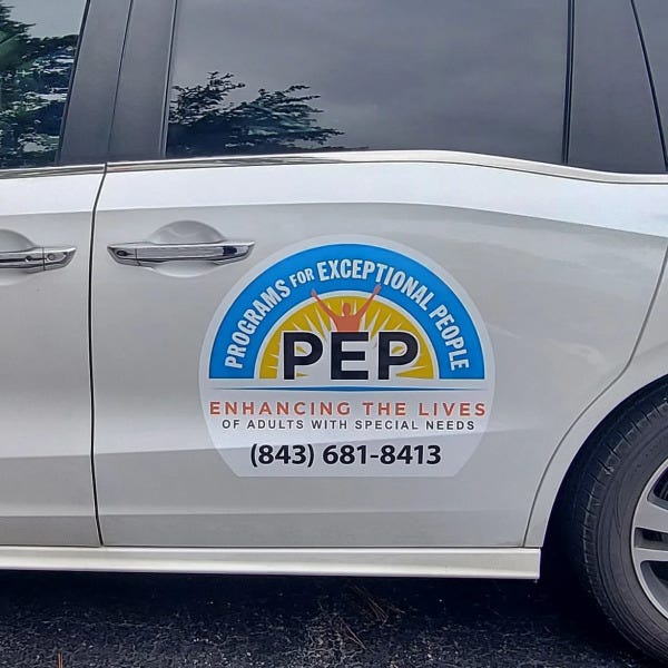PEP van signage