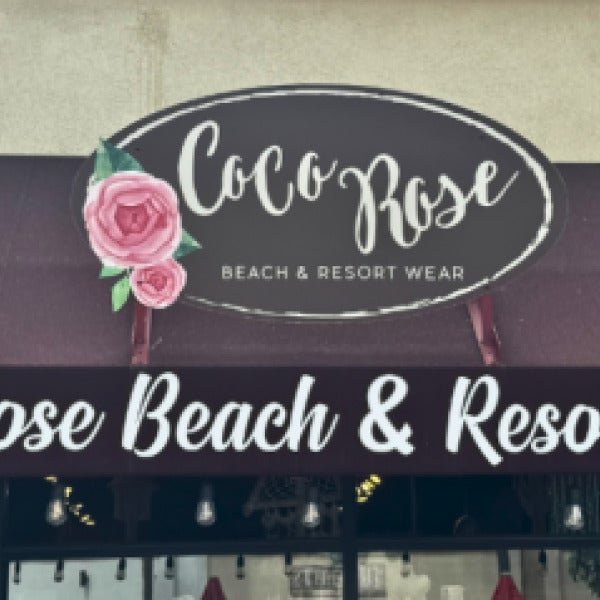 Coco Rose- Awning Sign and Installation in Encinitas!