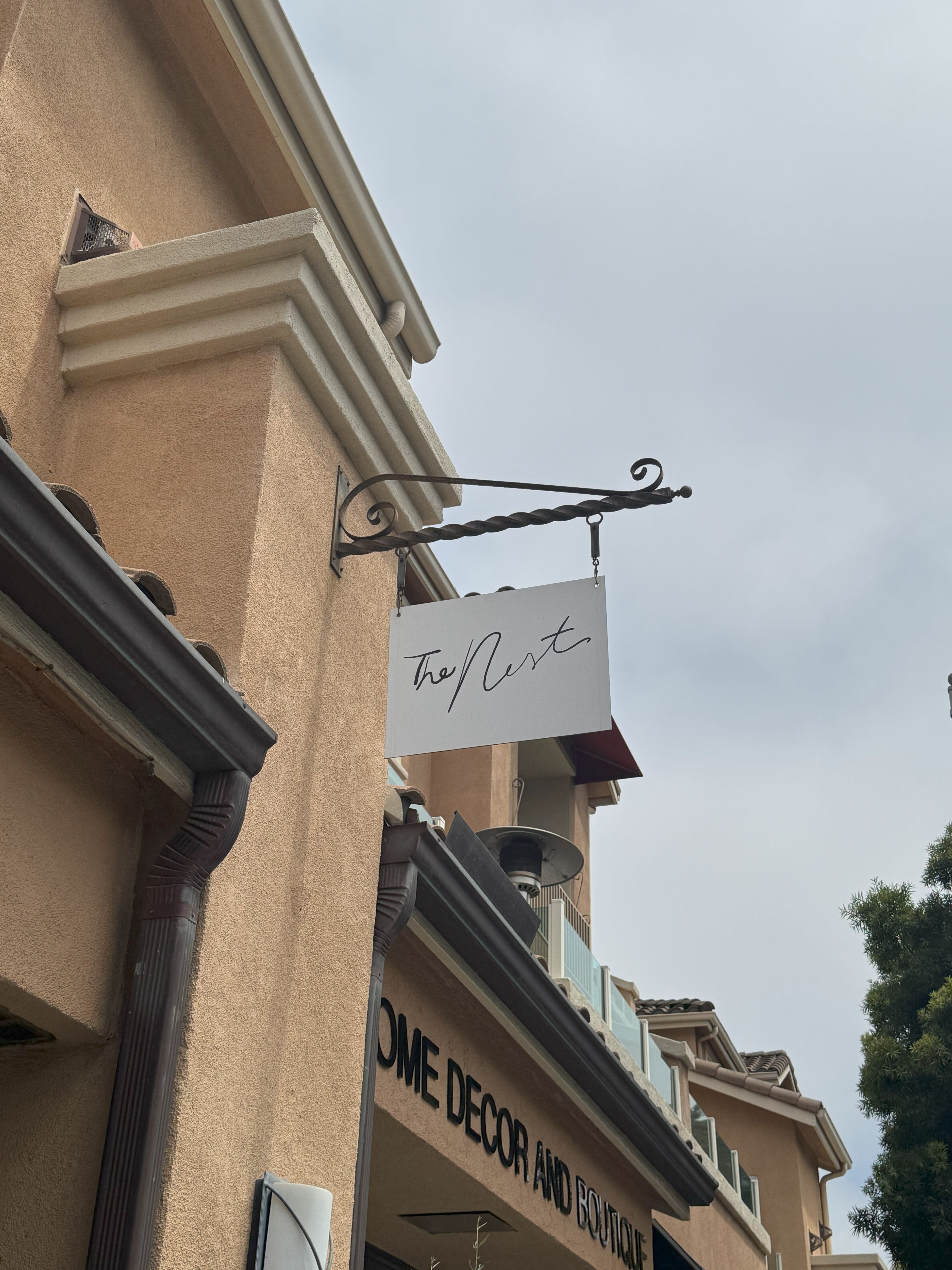 The NEST Home Decor Storefront Signage and Graphics in Carlsbad Village!