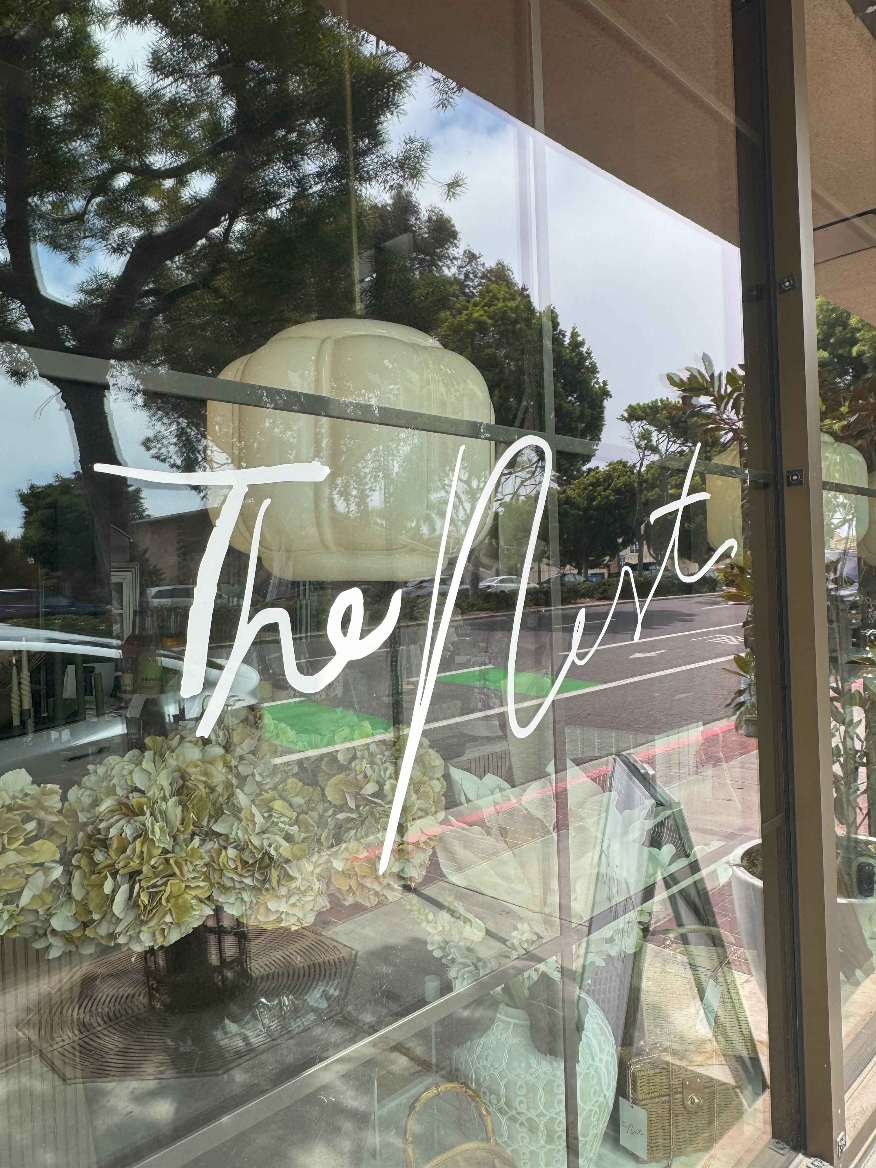 The NEST Home Decor Storefront Signage and Graphics in Carlsbad Village!