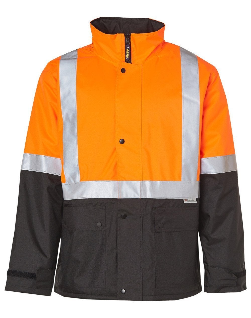 Hi Vis Rain Proof Jacket with Quilt Lining