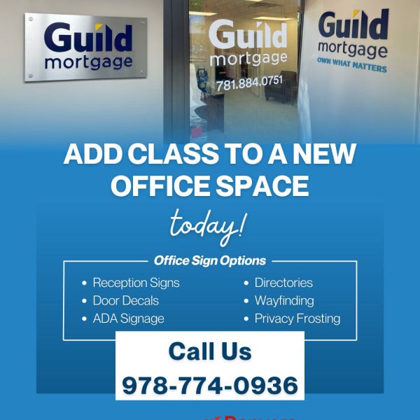 Guild Mortgage, Reading MA - Office Signage