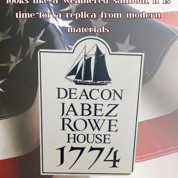 Deacon Jabez Rowe House, Gloucester MA - Historical Marker