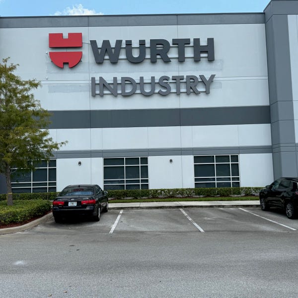 Wurth Industry Channel Letter