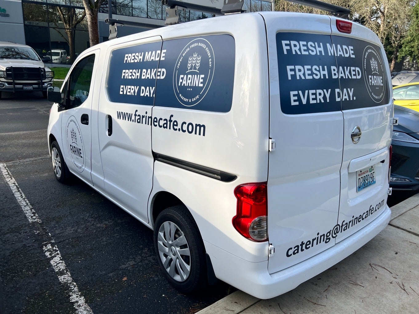 Vehicle Graphics - Farine Bakery, Redmond, WA