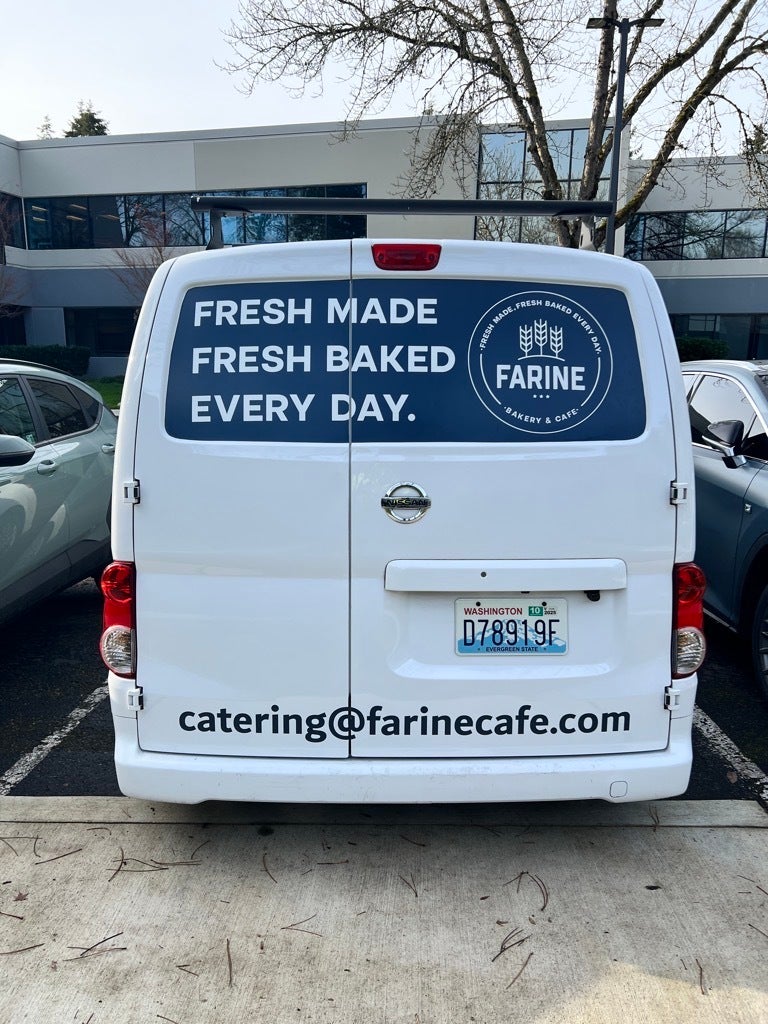 Vehicle Graphics - Farine Bakery, Redmond, WA