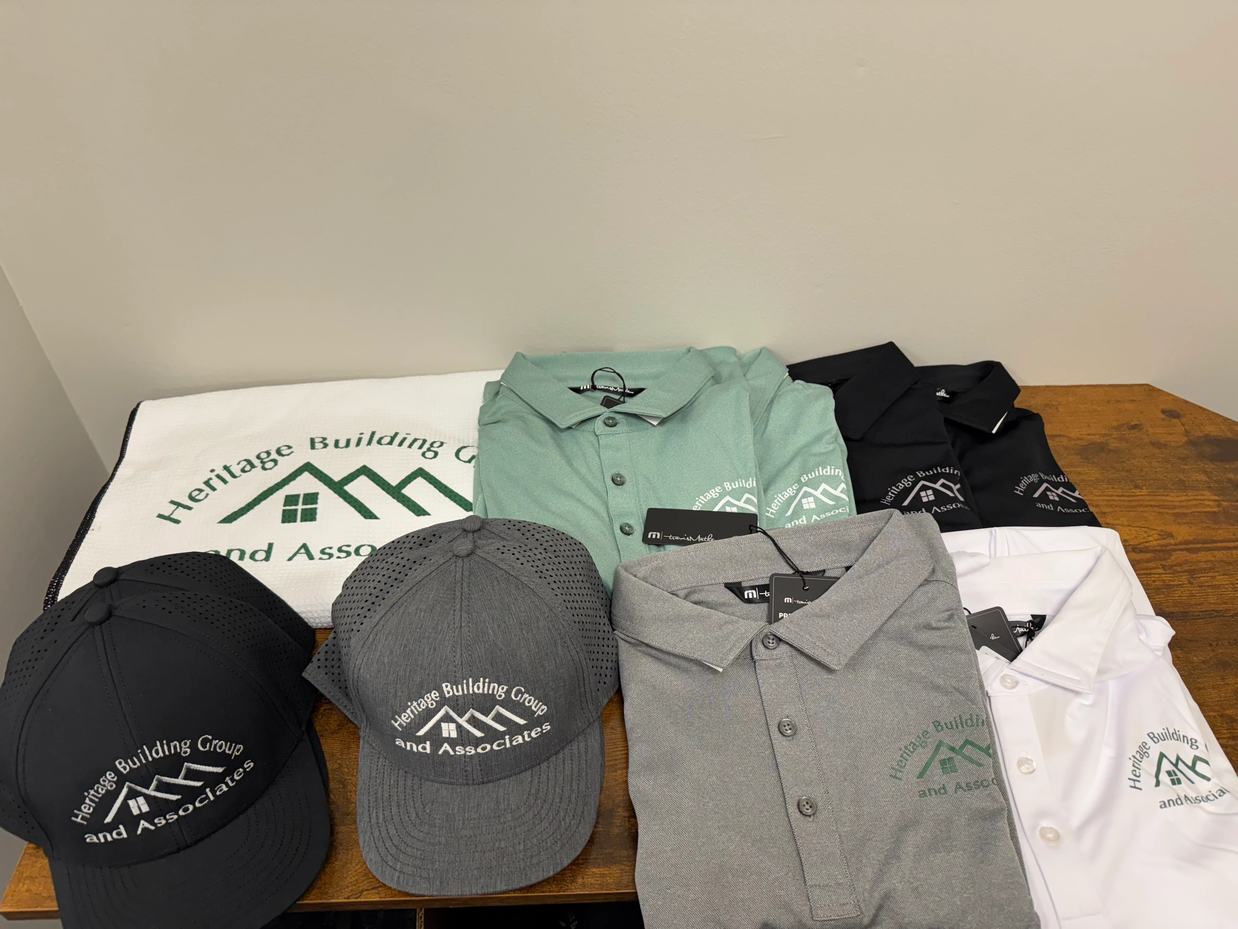 Tshirts, Polos, Golf Towls for Heritage Homes