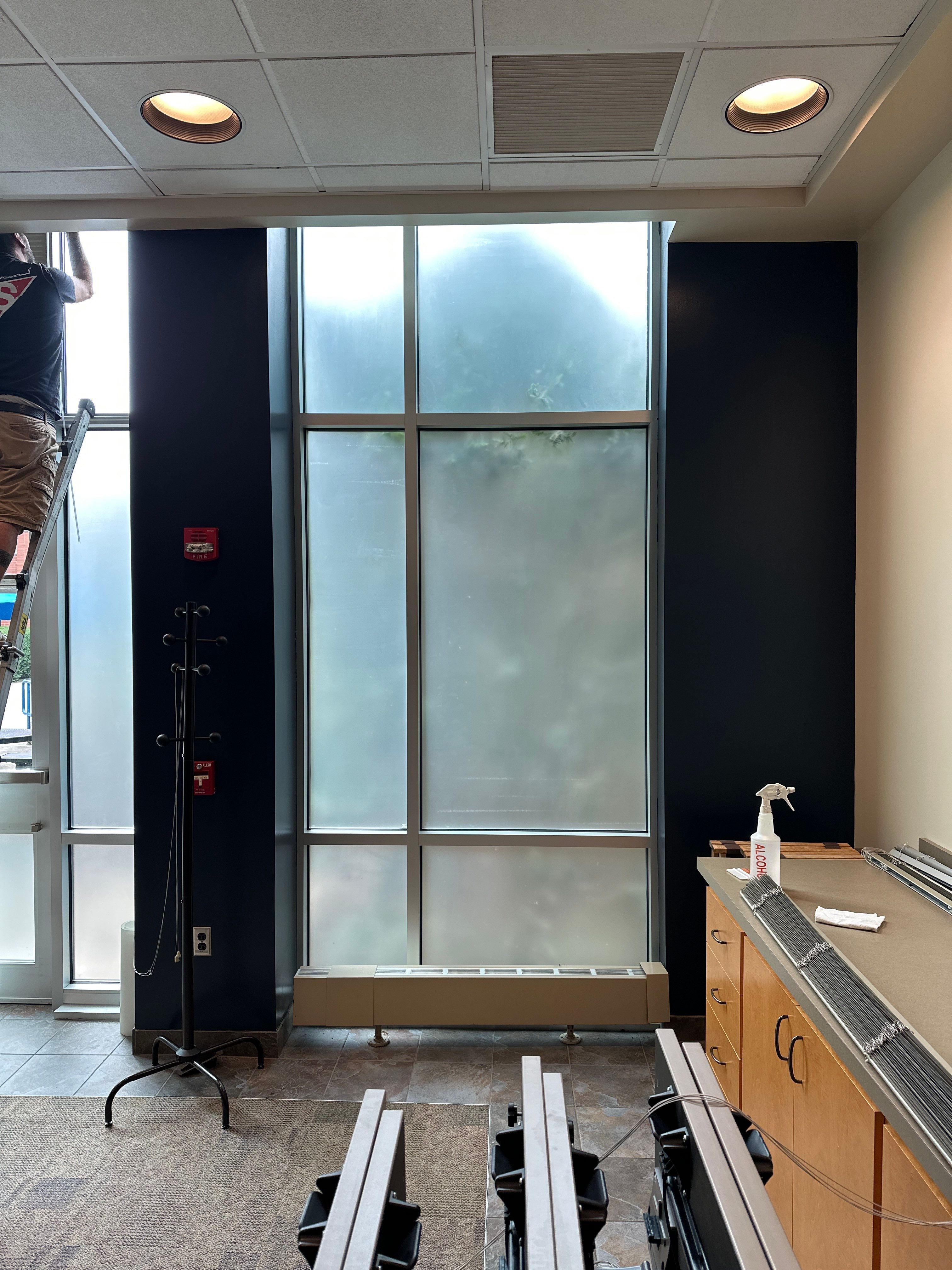 Frosted window film - Penn State Greater Allegheny - Mckeesport
