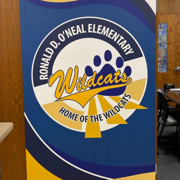 U-46 Ronald O'Neal Elementary School Logo and Wall Mural