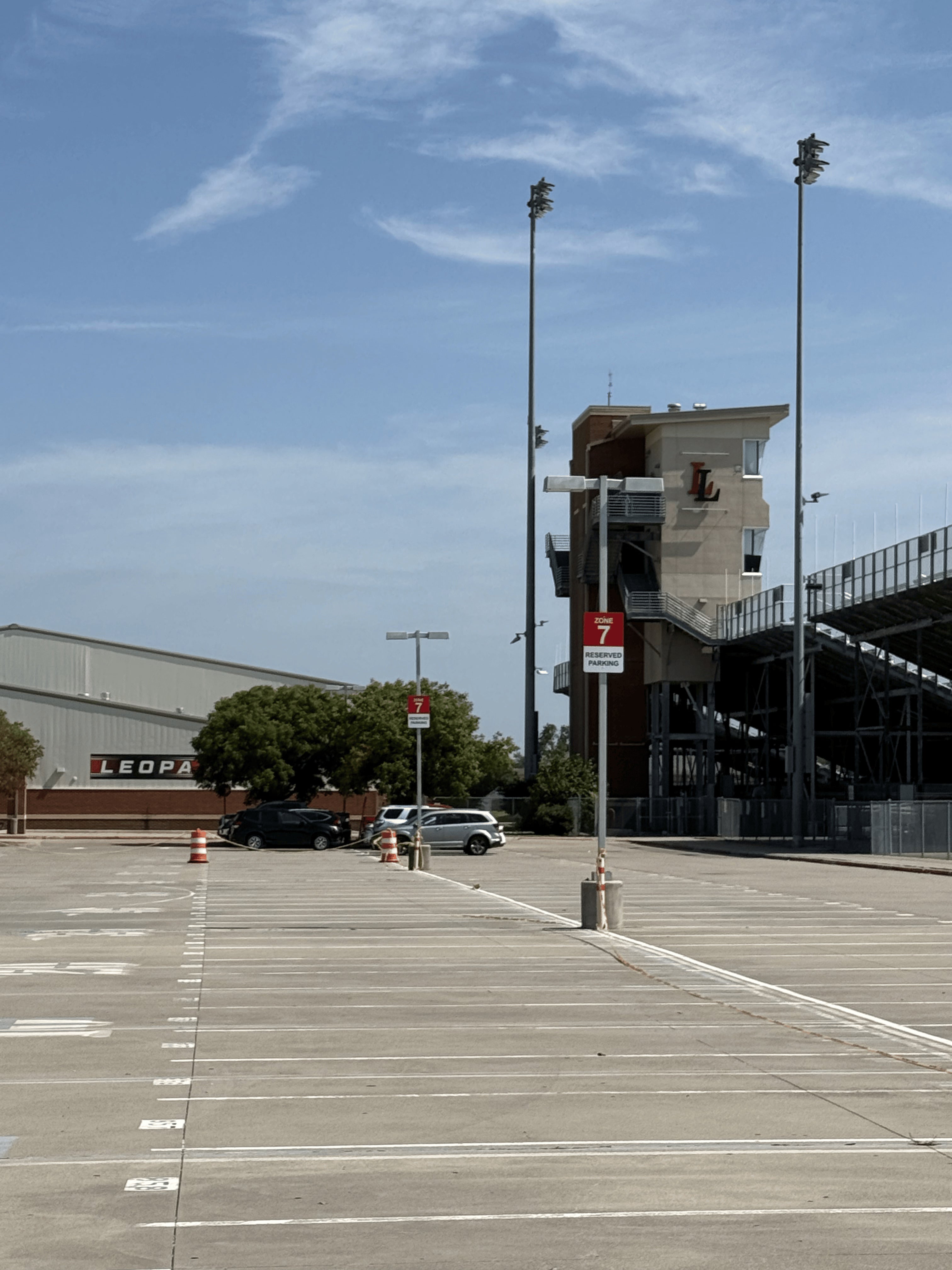 Lovejoy High School Parking Zones Signs