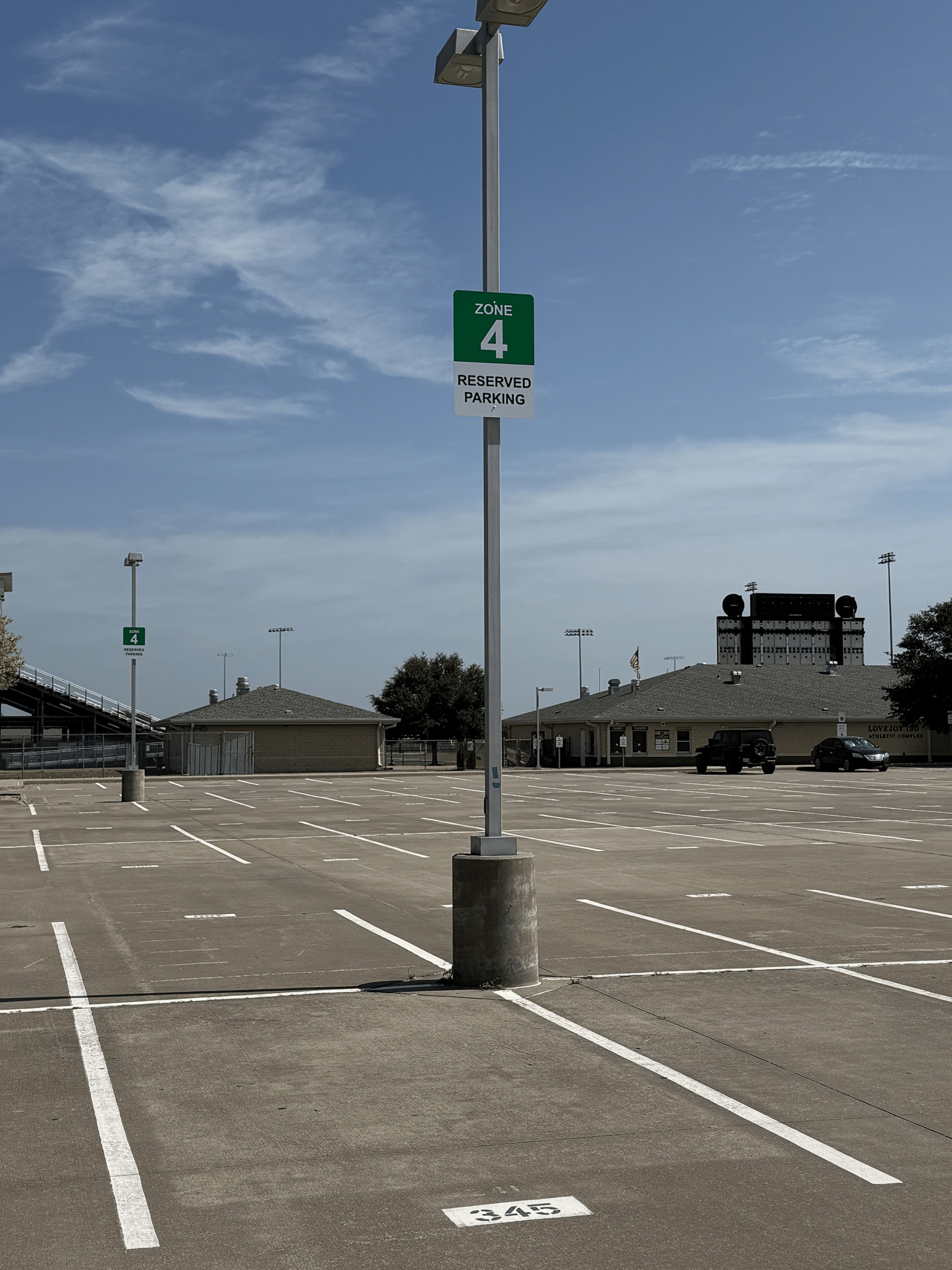 Lovejoy High School Parking Zones Signs