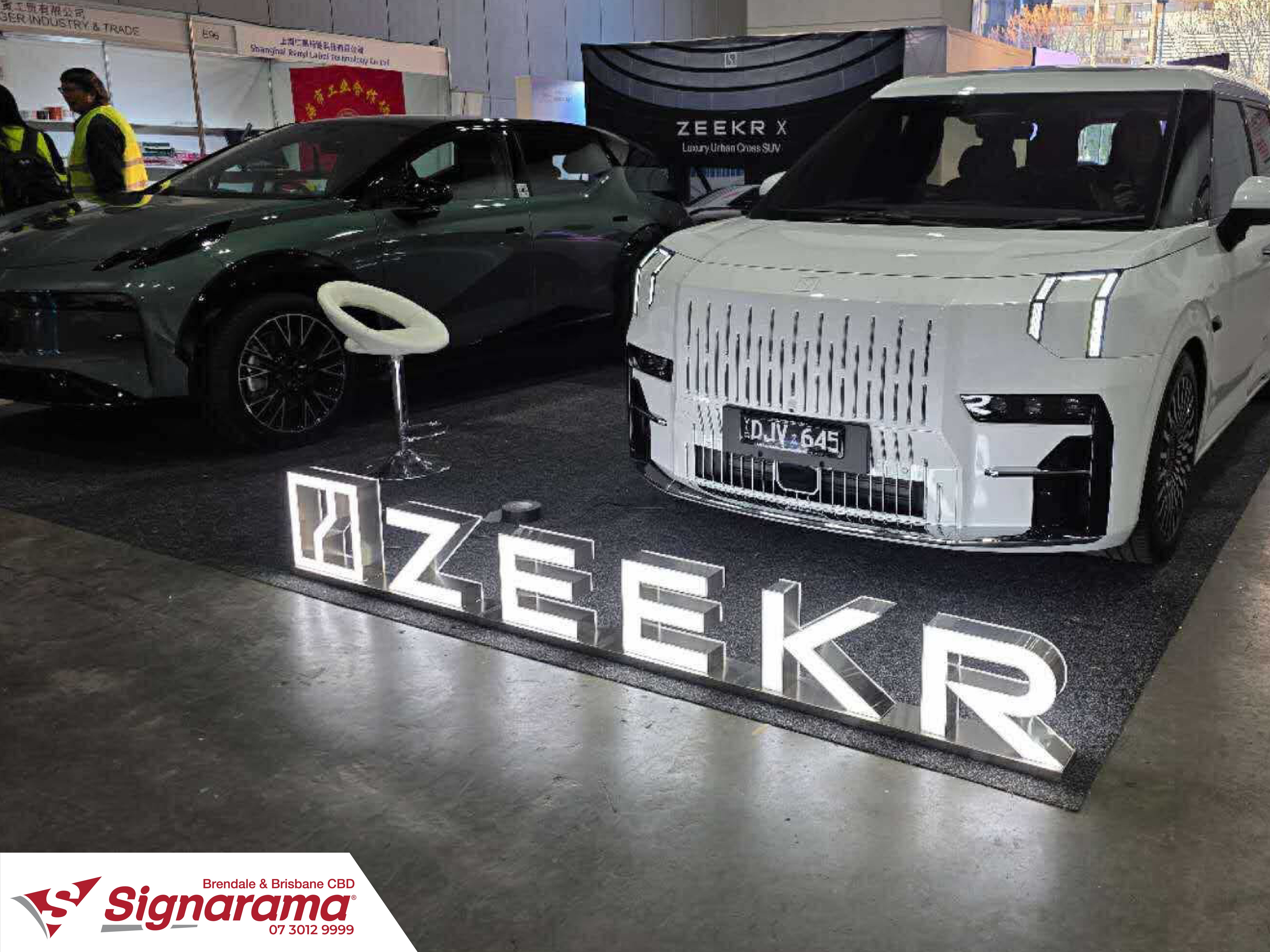 Luminescent 3D Signage for Zeekr : Launching new products with a bang! | Signarama Brendale