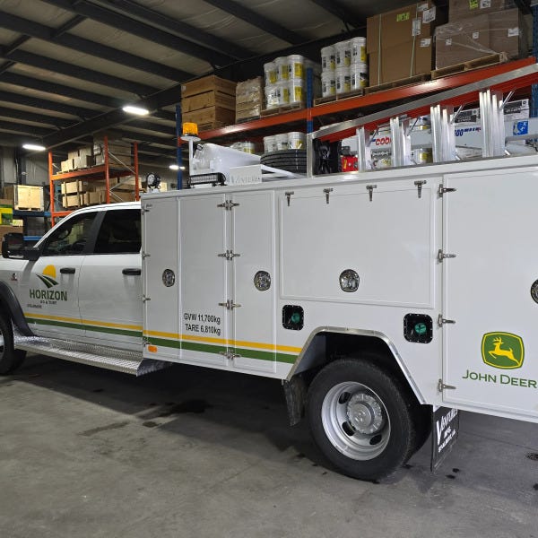 Service Truck Vehicle Graphics for Horizon Ag & Turf in High Prairie, AB