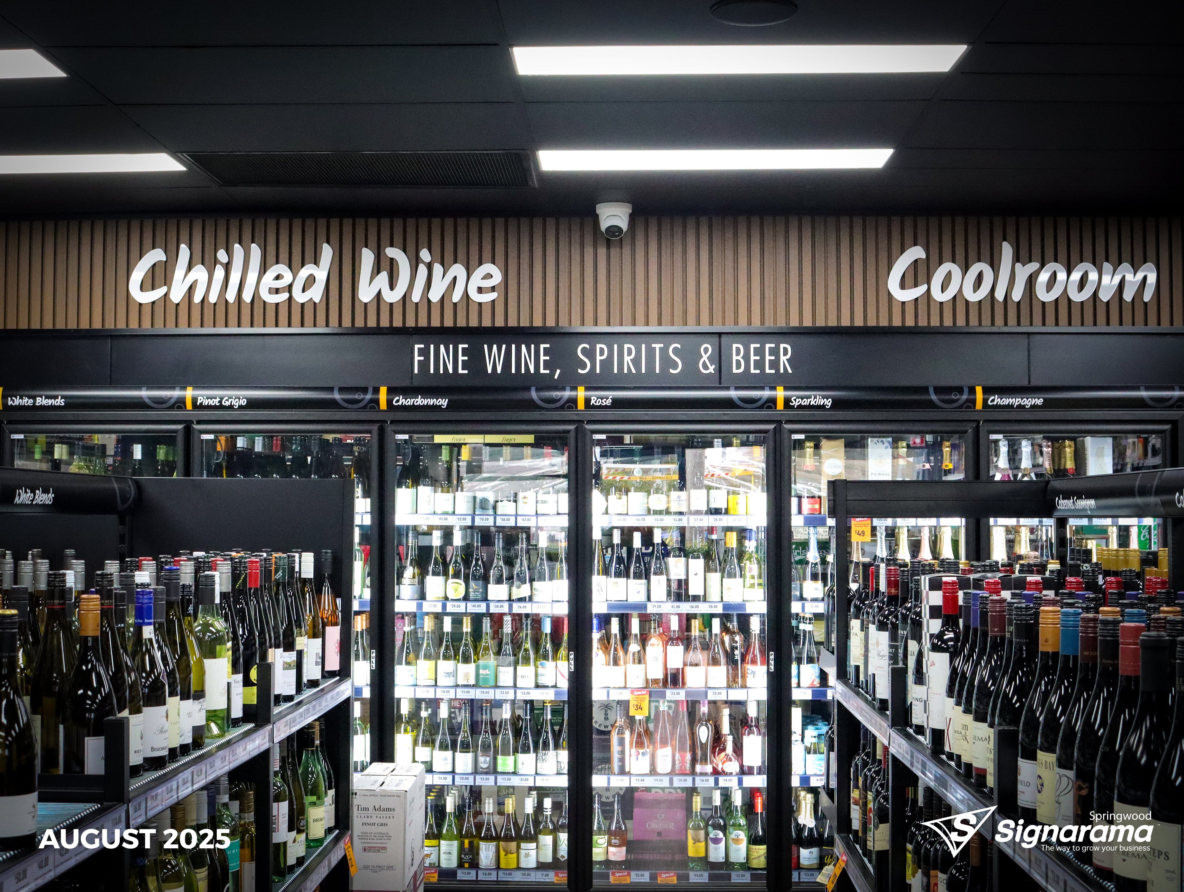 Shop Front Re-brand - Hope Island Cellars