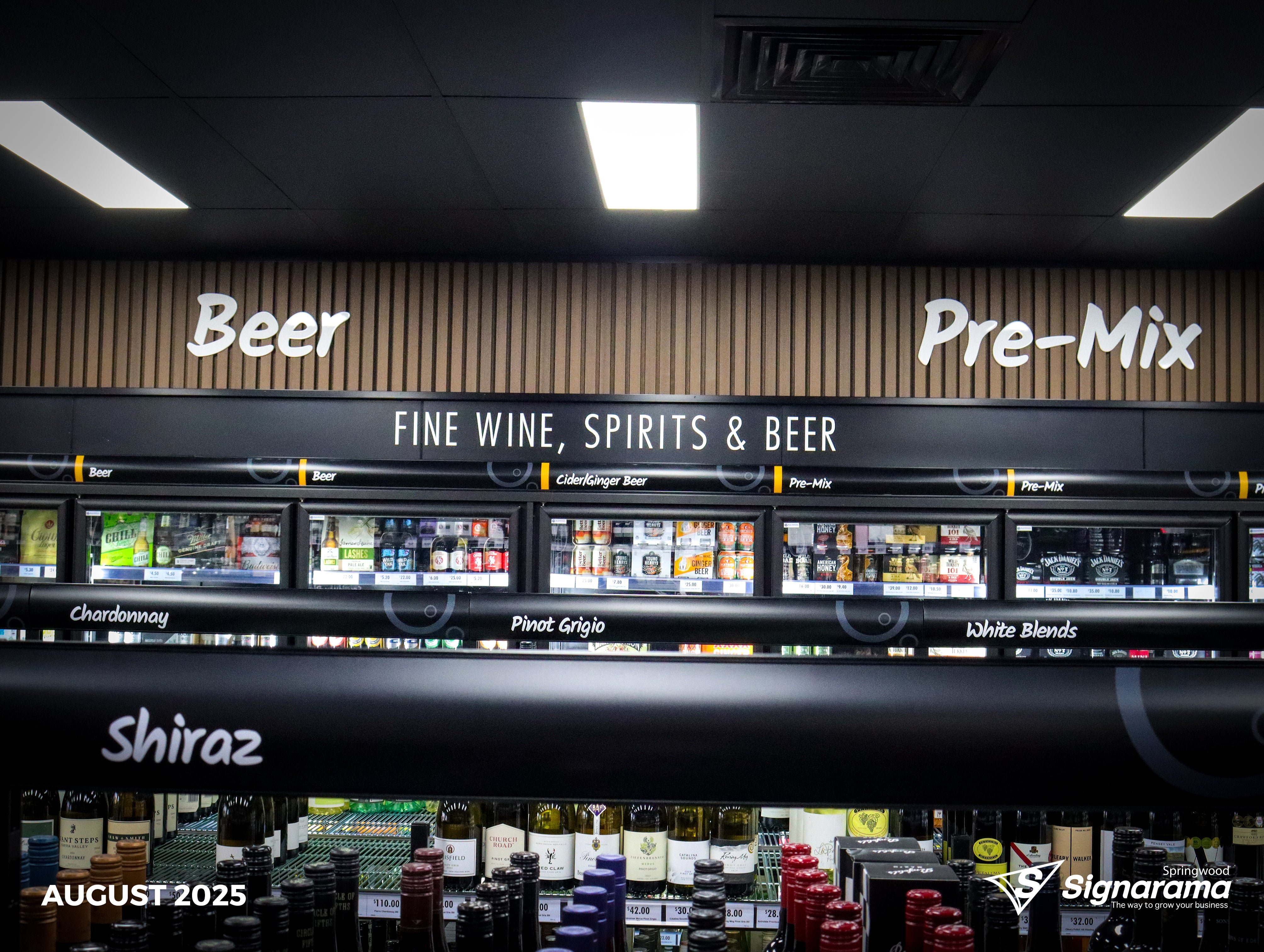 Shop Front Re-brand - Hope Island Cellars