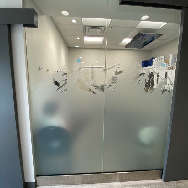 Shaganappi Dentistry - Interior Etch Vinyl