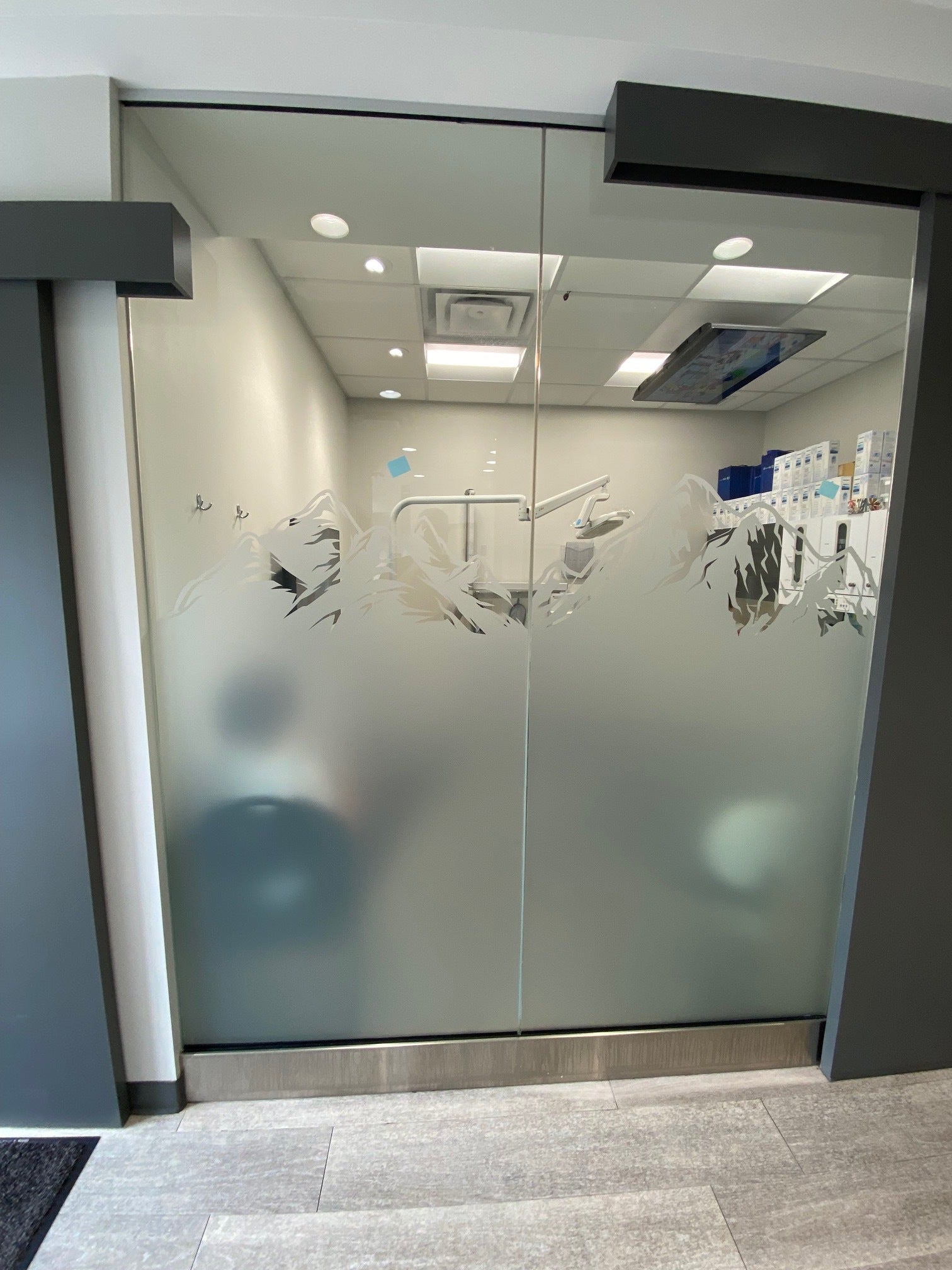 Shaganappi Dentistry - Interior Etch Vinyl