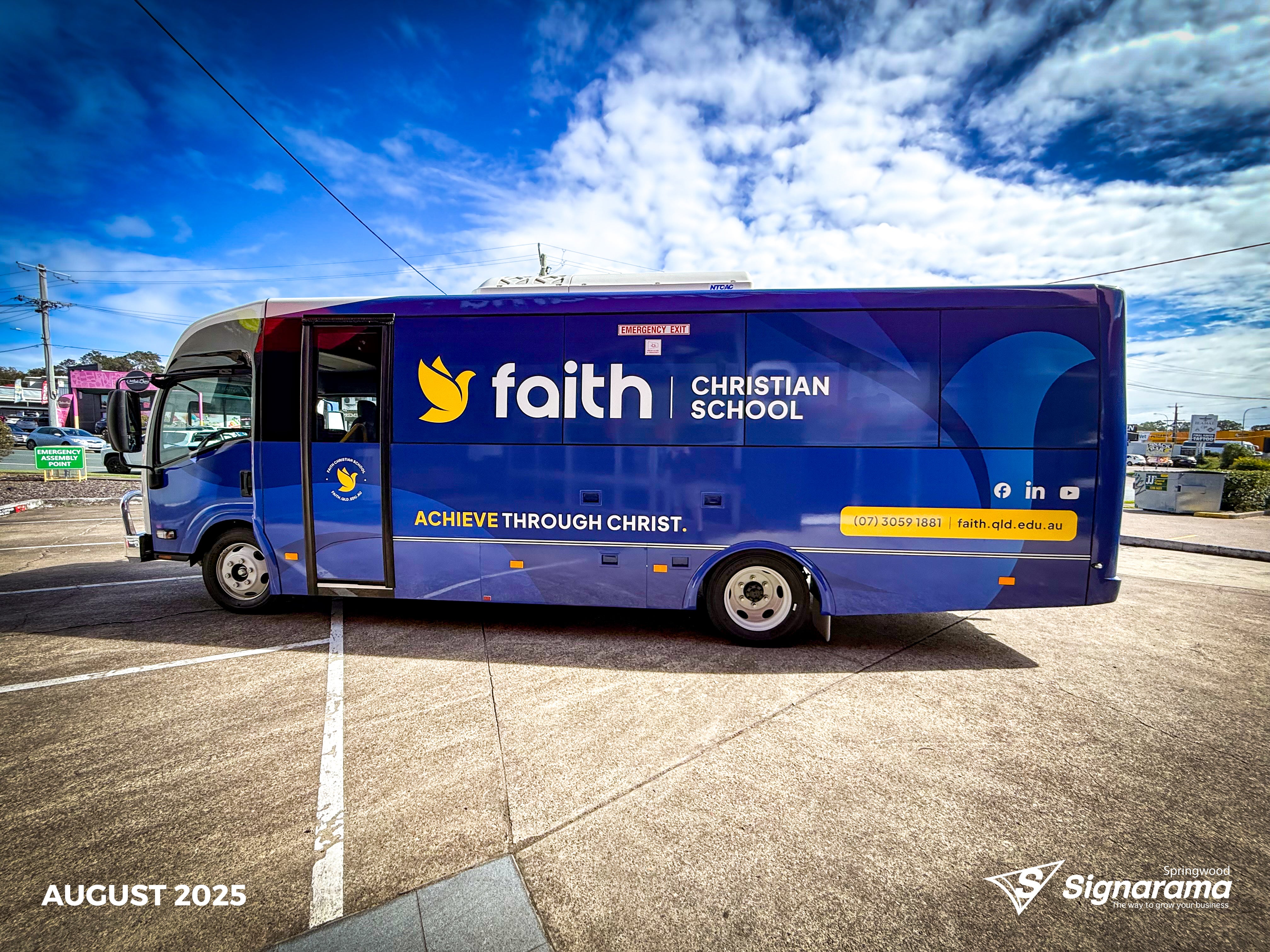 Faith Christian School Bus Wrap
