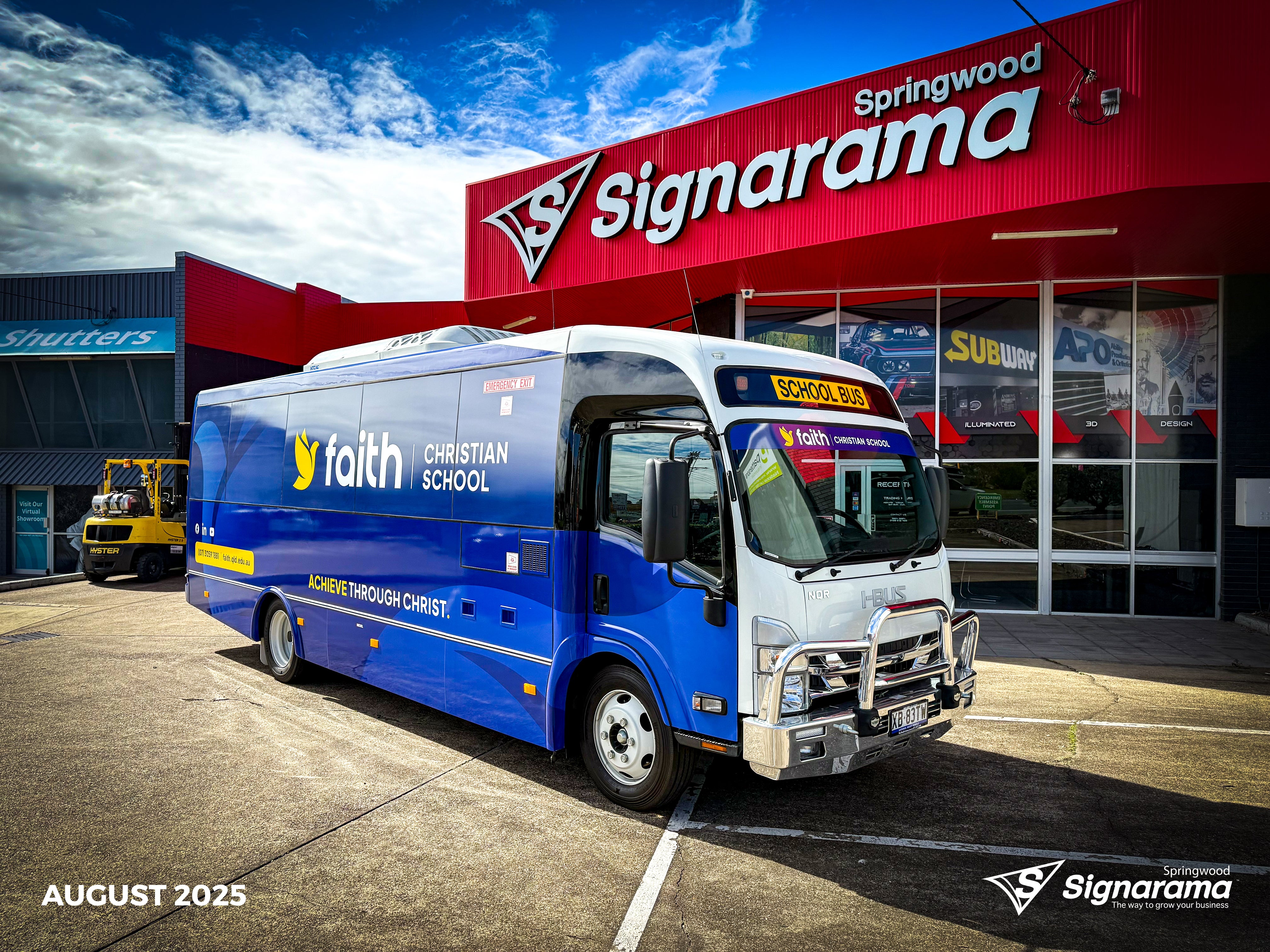 Faith Christian School Bus Wrap