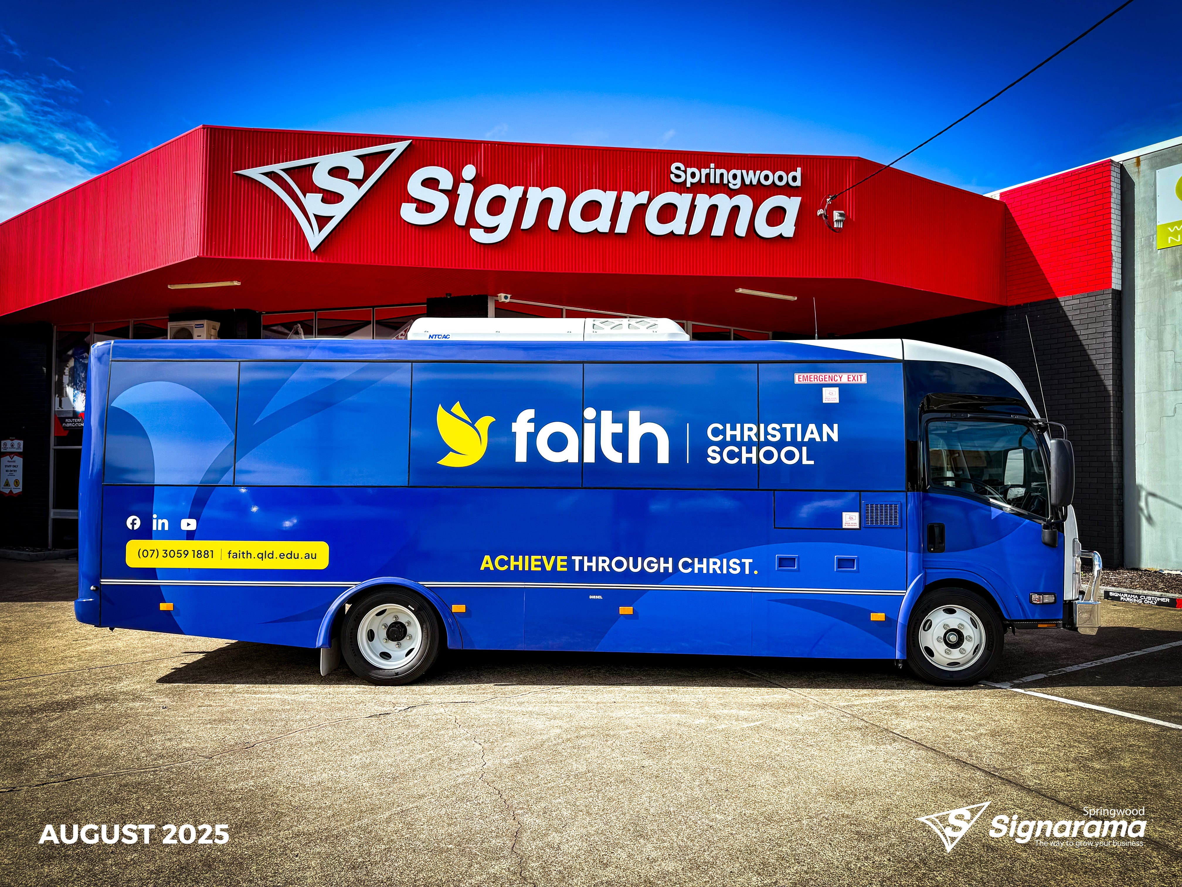 Faith Christian School Bus Wrap