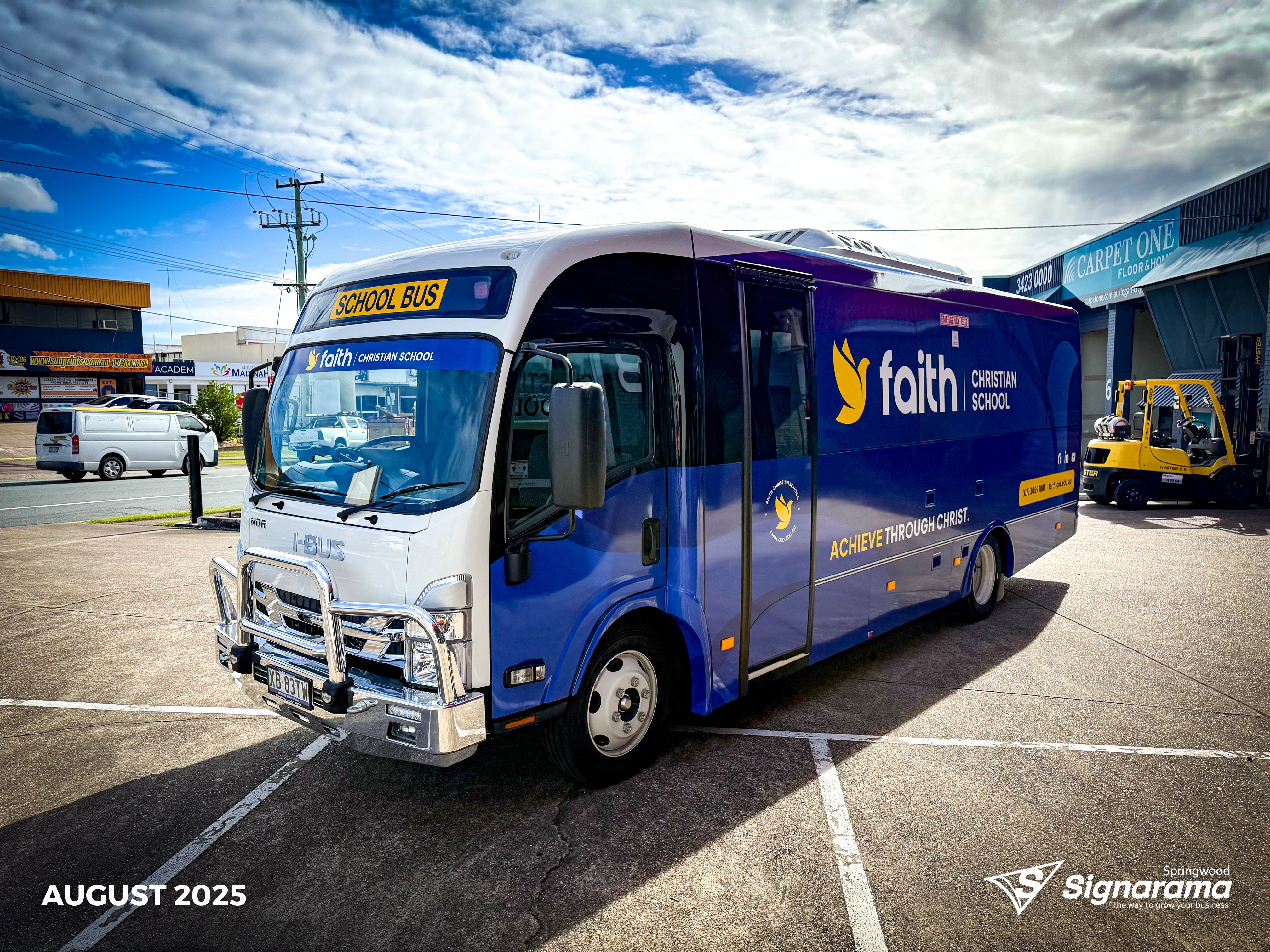 Faith Christian School Bus Wrap