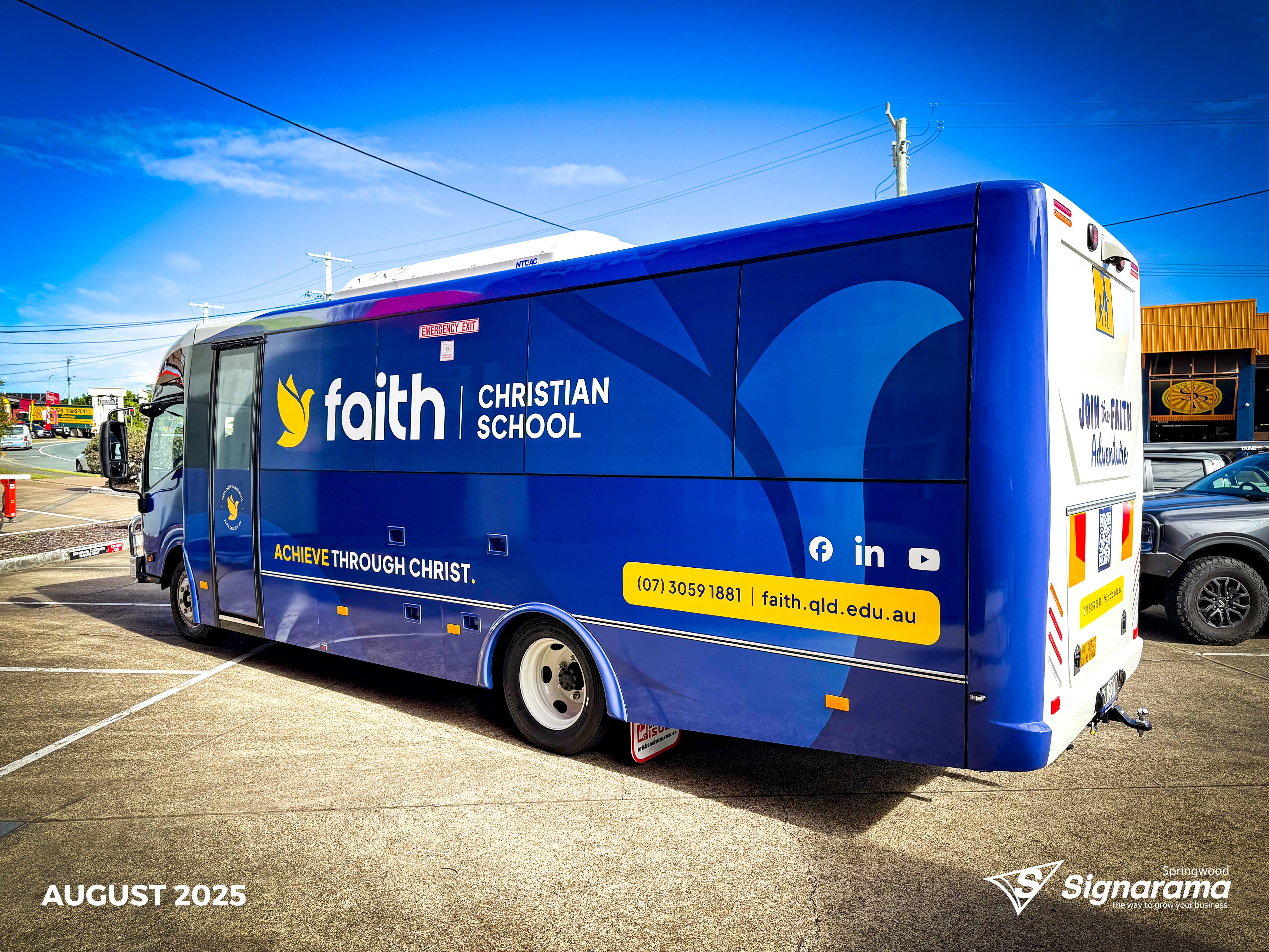 Faith Christian School Bus Wrap