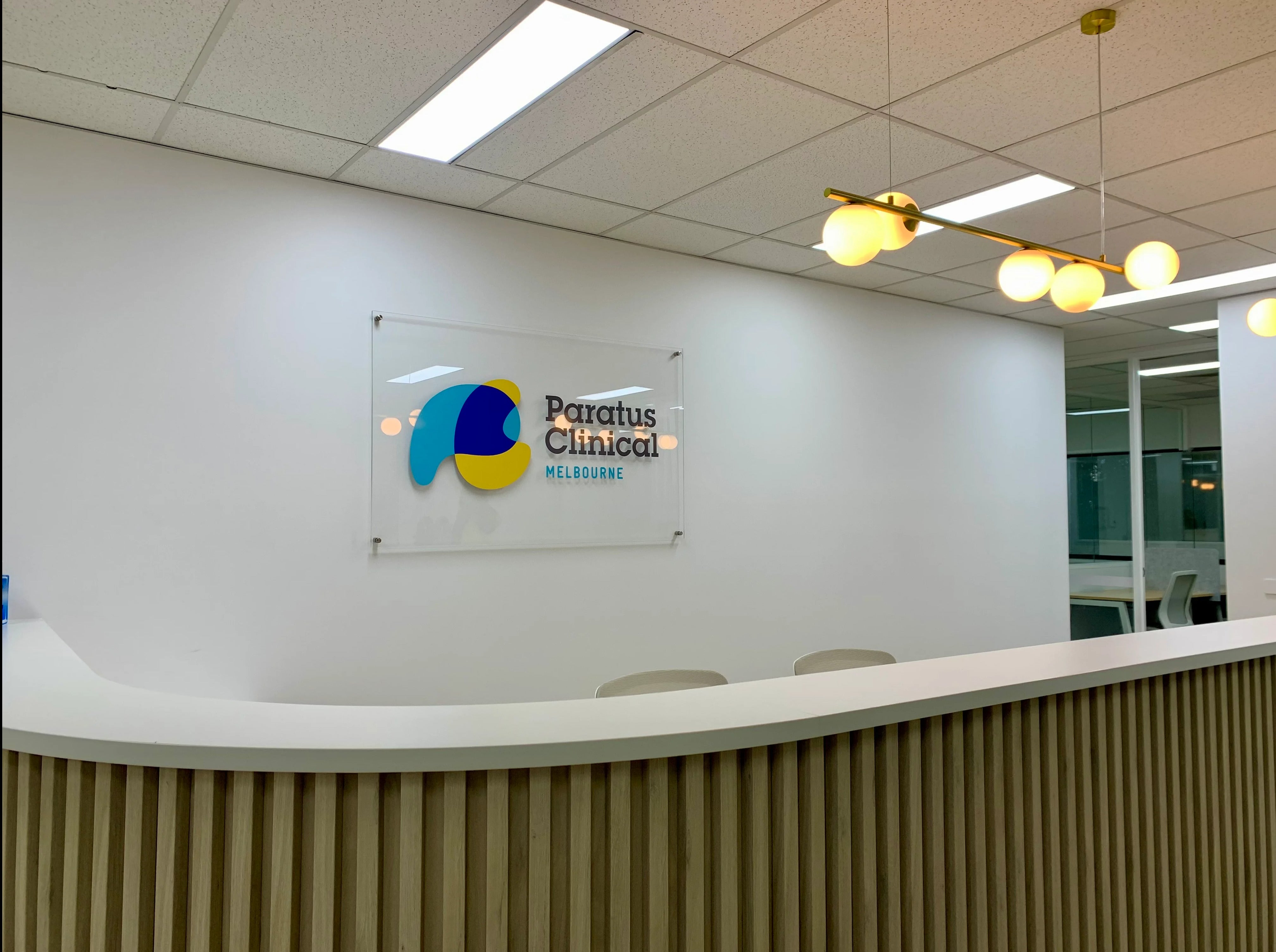 Office Signage -Paratus Clinical Research Melbourne - Northcote VIC.