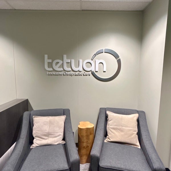 Custom Lobby Sign - Unforgettable Brand Impression - Tetuan Chiro, Bellevue, WA