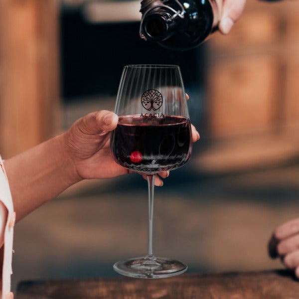 Custom Luigi Bormioli Optica Bordeaux Glass
