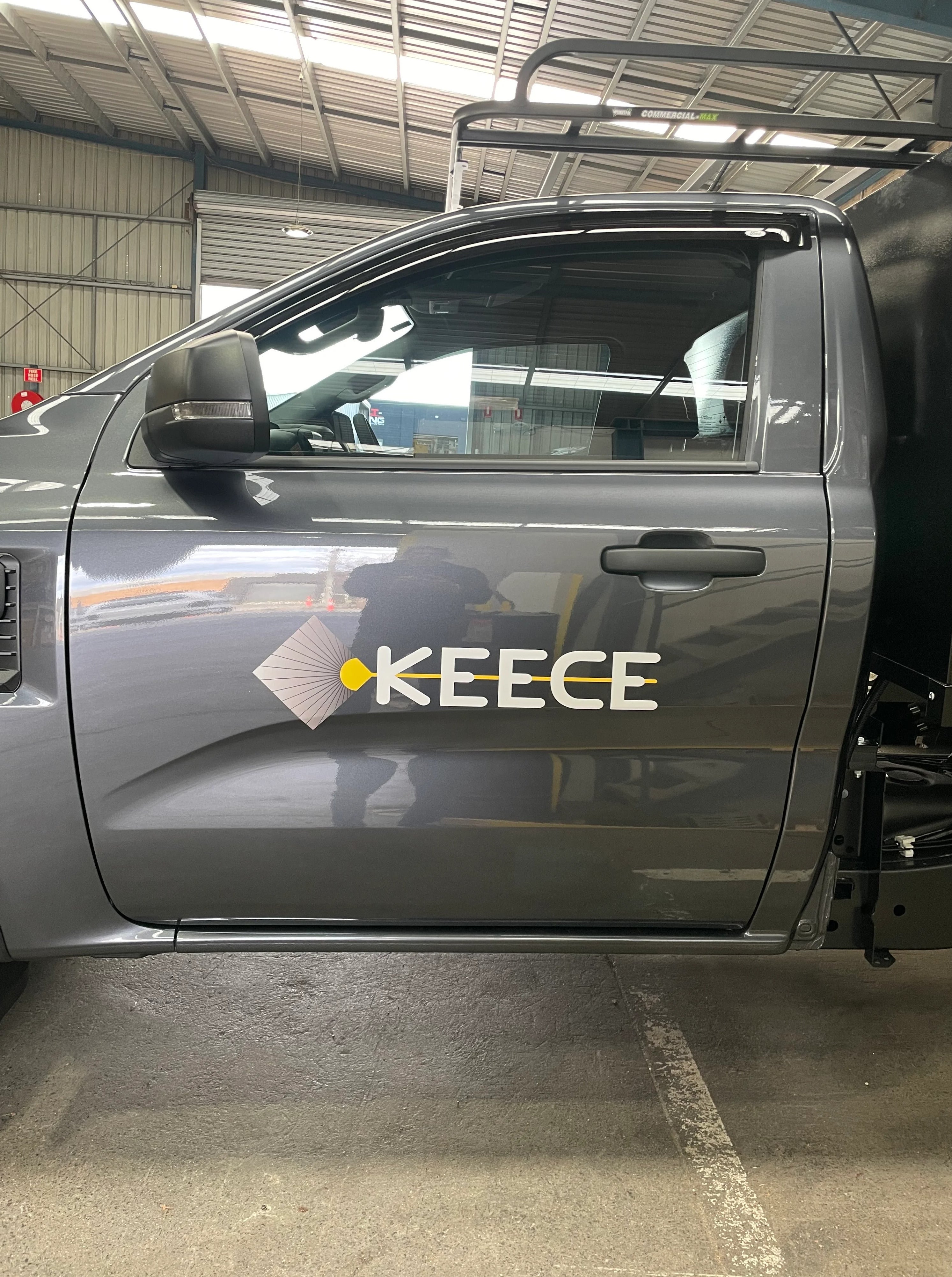 Vehicle Lettering - Keece Group VIC.