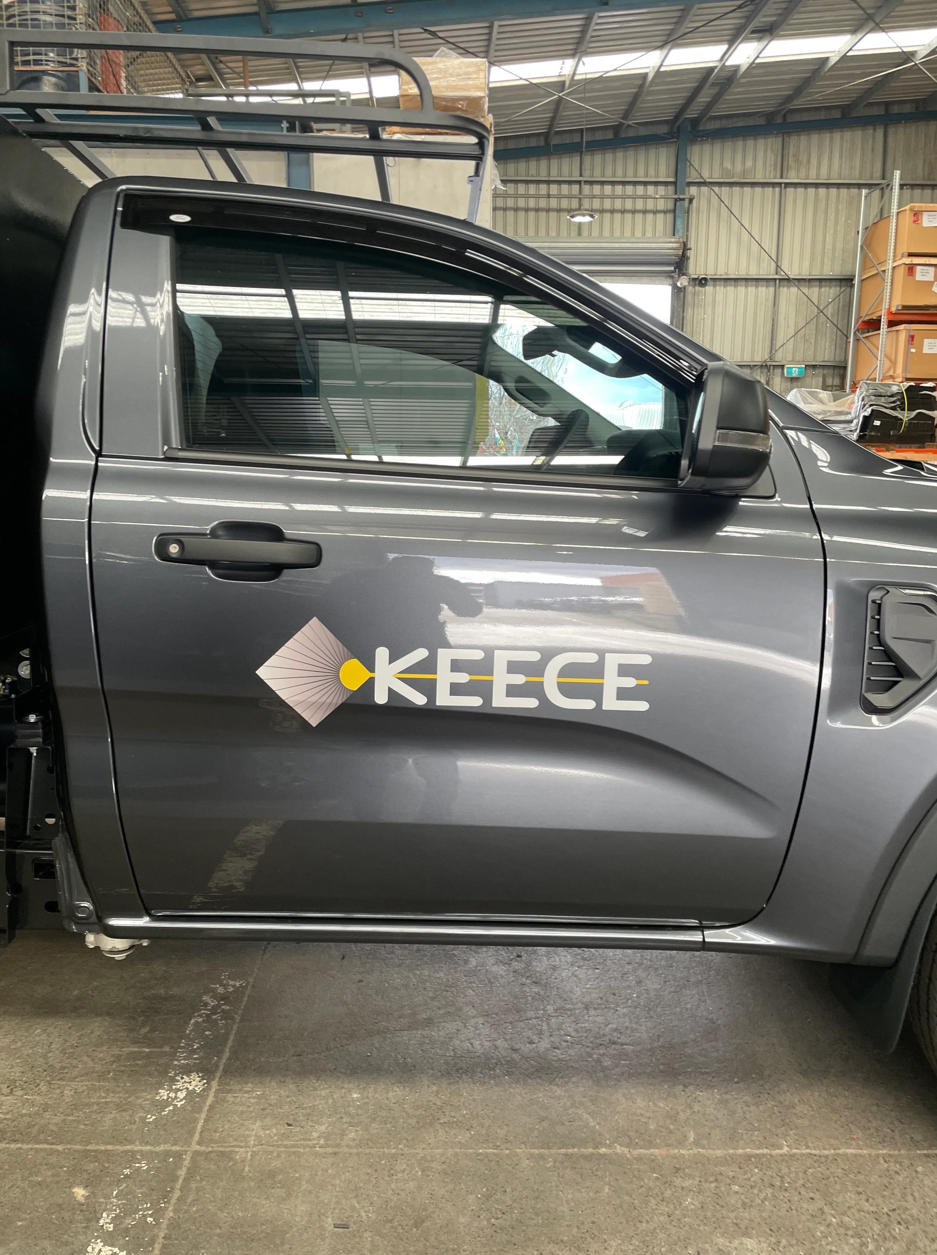 Vehicle Lettering - Keece Group VIC.