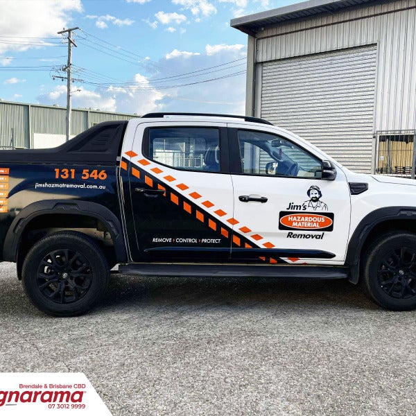 It's a Wrap! Fleet signs for Jim's Hazardous Material Removal