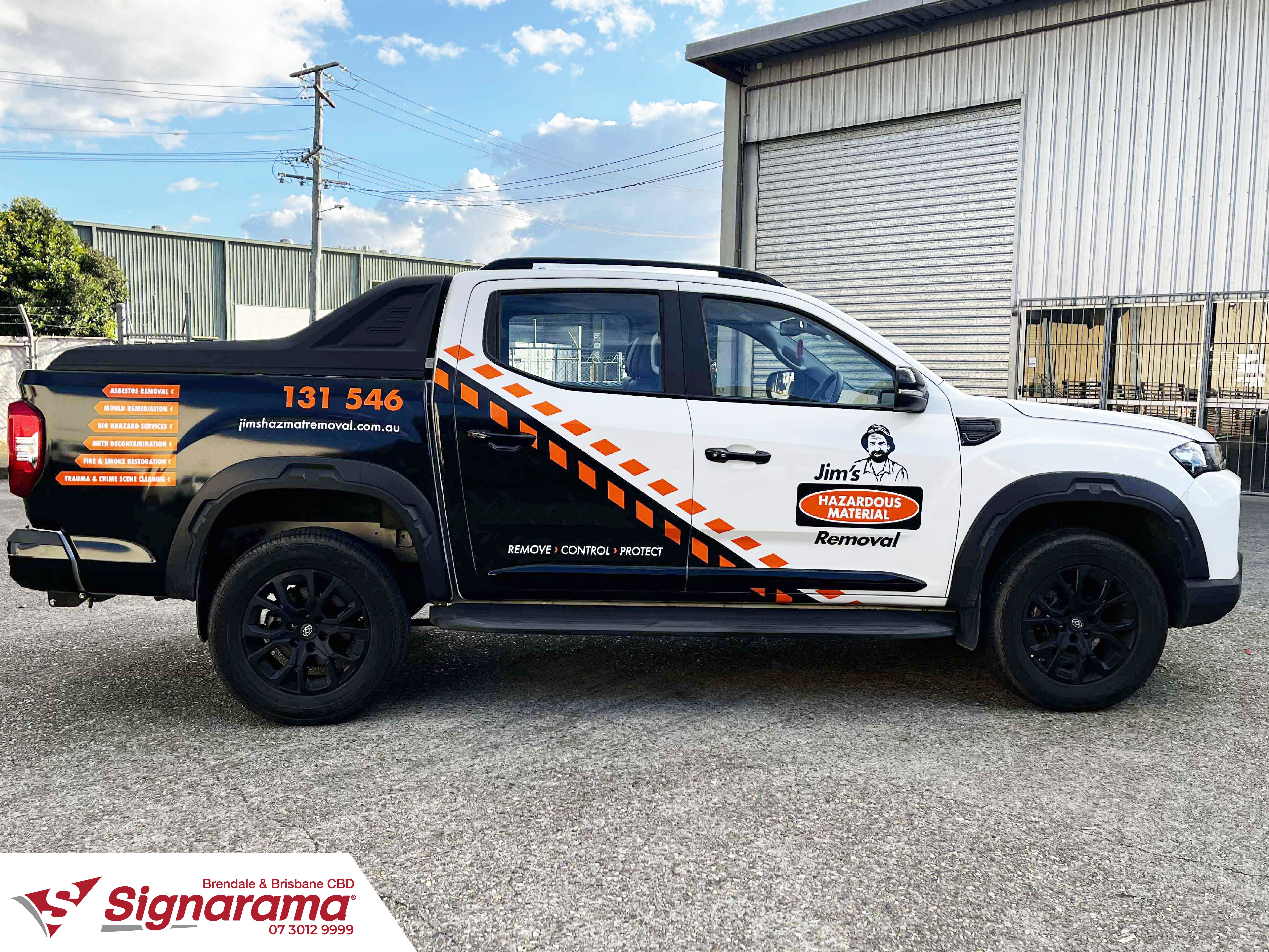 It's a Wrap! Fleet signs for Jim's Hazardous Material Removal