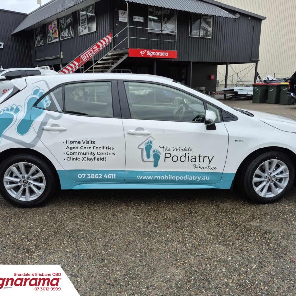 Car Wrap (fleet signage) - The Mobile Podiatry Practice