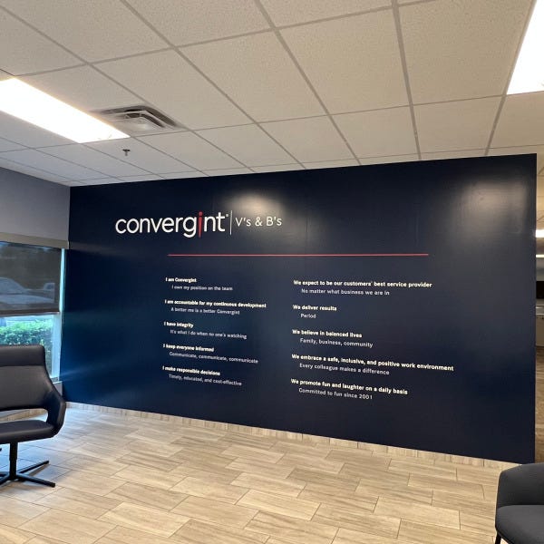 Convergint Wall Mural