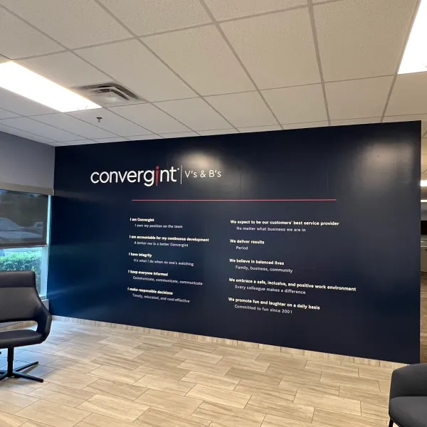 Convergint Wall Mural