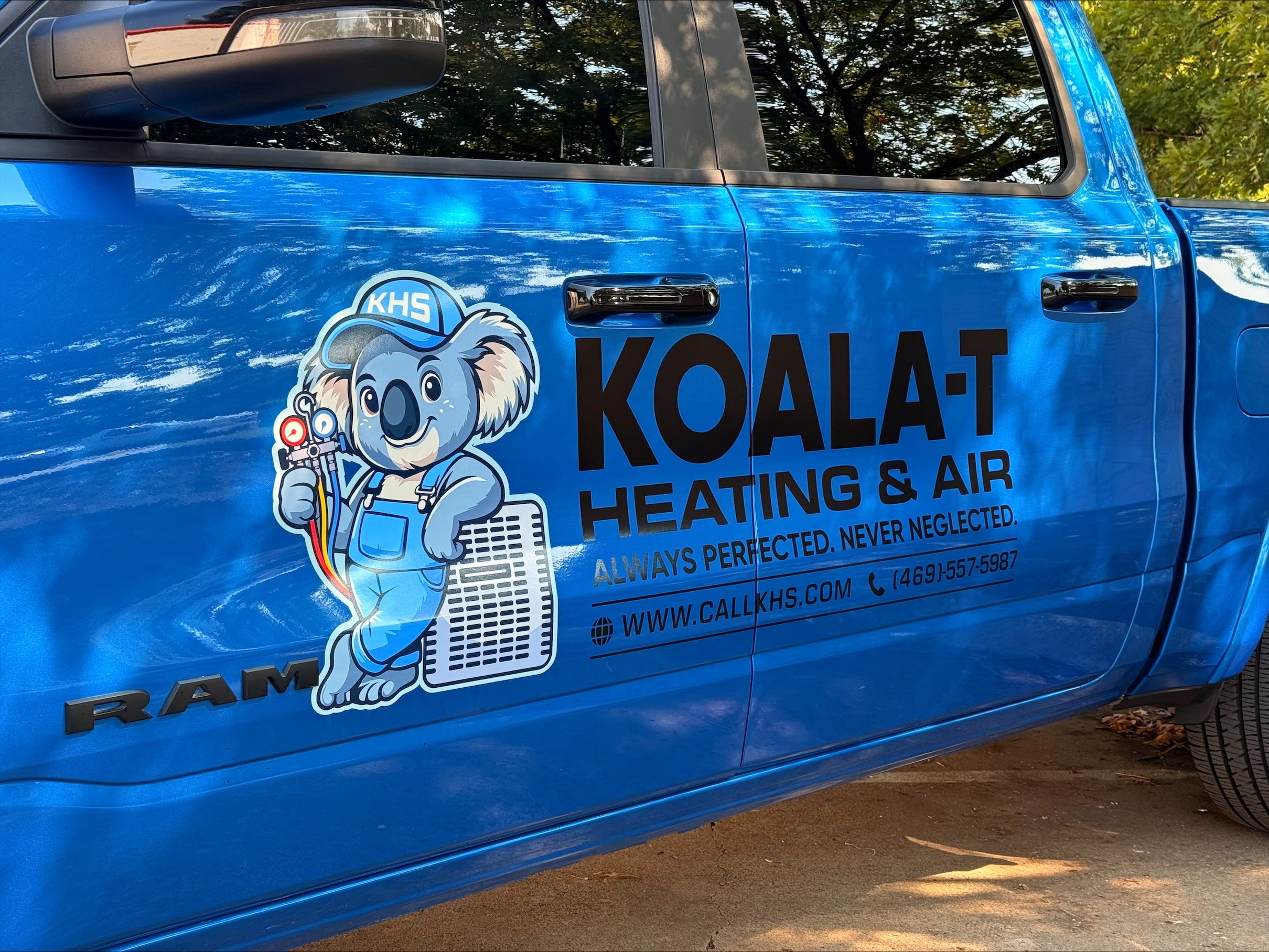 Truck Graphics for Koala- T done by Signarama North Fort Worth/Keller