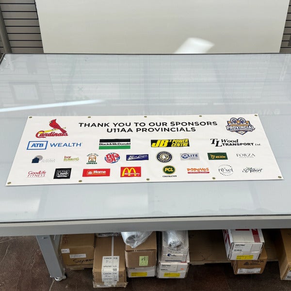 Vinyl Banner for Baseball Provincials in Alberta