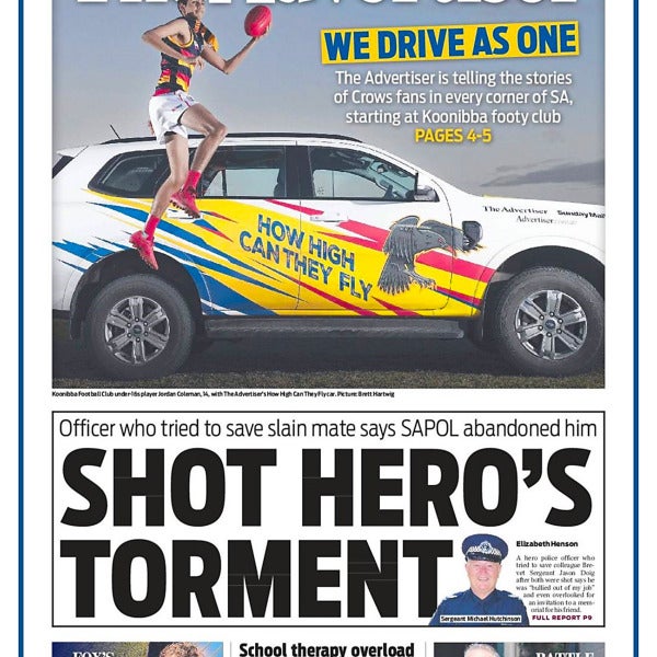 News Adelaide - watch out for the Adelaide Crows Vehicle