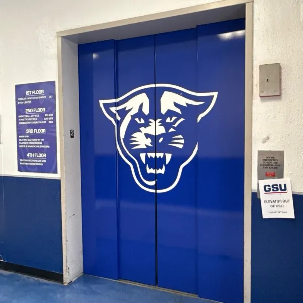 Elevator Wall Wrap at GSU