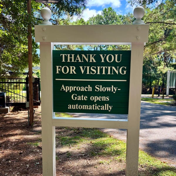 Custom outdoor signage